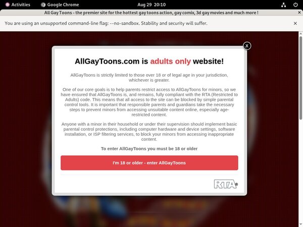 All Gay Toons Passwords