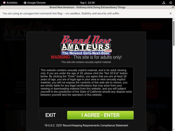 Brand New Amateurs 3 Day Trial