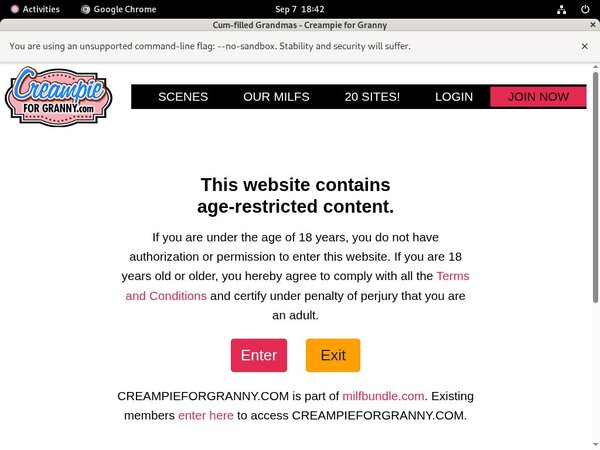 Creampieforgranny.com Log In