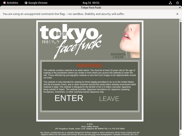 Discounted Tokyofacefuck.com Membership
