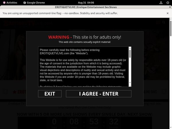 Discounts Erotiquetvlive.com