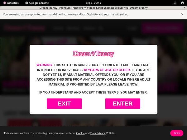 Dream Tranny Sign Up Again