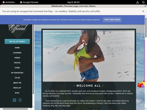 Ellieboulder.com Website Accounts