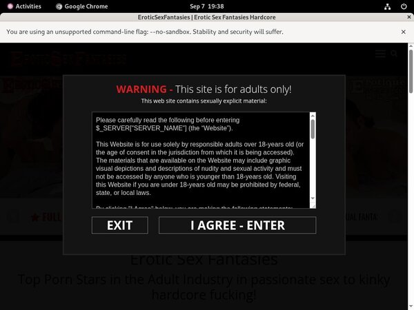Eroticsexfantasies Password Site
