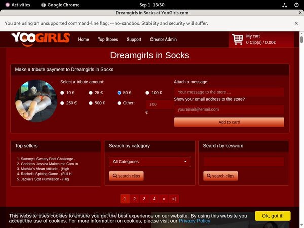 Free DreamgirlsInSocks Trial Discount