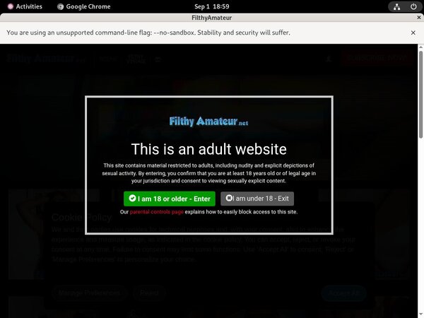 Free Filthy Amateur Login Account