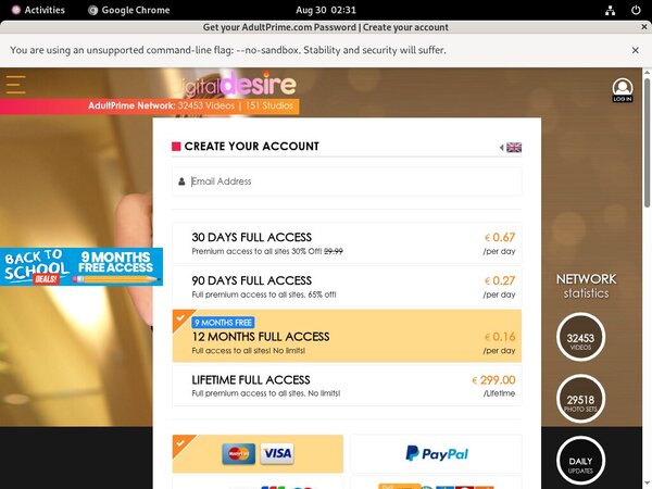 Get Free Digital Desire Account