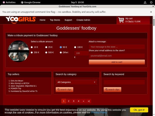Goddesses Footboy Online Videos