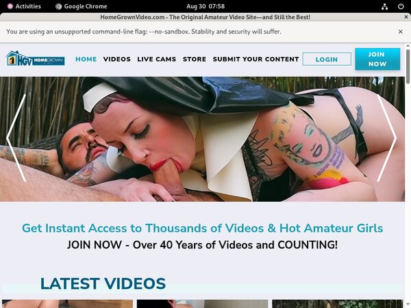 Homegrownvideo.com Create Account