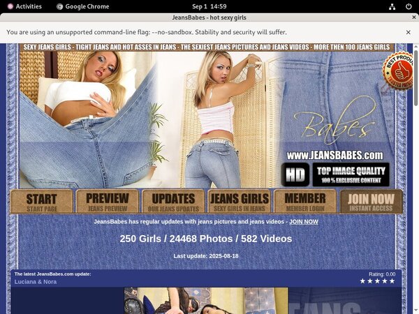 Jeansbabes.com Join By Text Message
