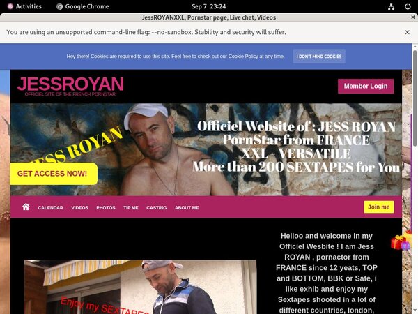 Jessroyanxxx.com Home Page