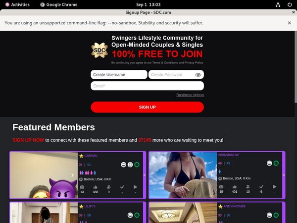 Joining Swingers Date Club