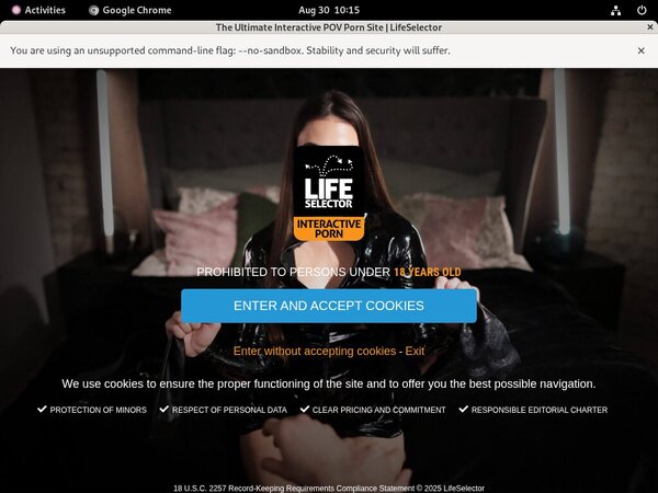 Life Selector Page