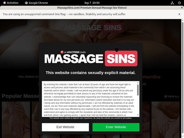Login Massage Sins Free Trial