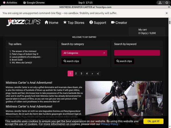MistressJenniferCarter Member Passwords