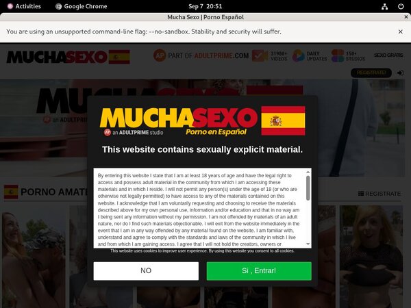 Mucho Sexo Deal Offer
