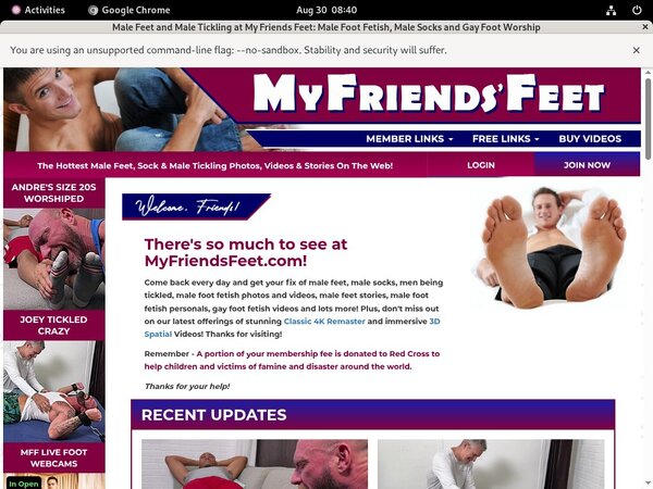 Myfriendsfeet.com With Mastercard