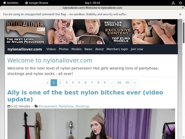 Nylon All Over Channel