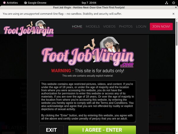 Premium Accounts Foot Job Virgin