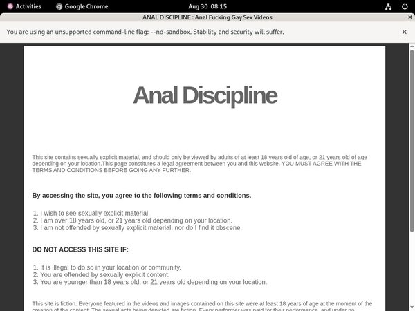 Promo Code Anal Discipline