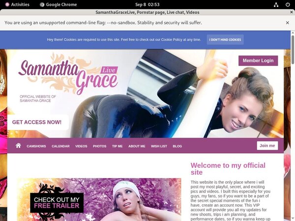 SamanthaGraceLive On Sale