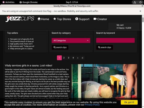Smelly Milana Paysite Passwords
