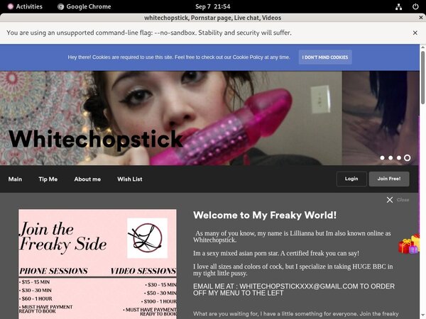 Whitechopstick.com Home Page