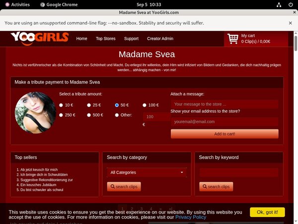 Yoogirls.com Alternative Payment