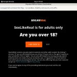 Account Sexlikereal.com Free