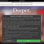 Deeper.com Website Password
